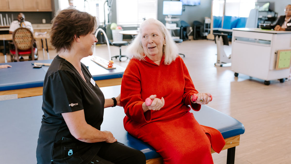 Elder Doing Therapy at The Cottages at Texarkana